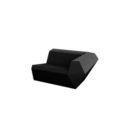 Sofa Faz 100 lewy bok czarny